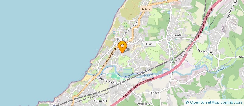 localisation de l'entreprise LA ROSE DES VENTS à BIDART