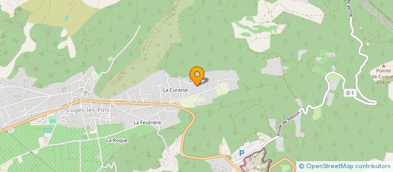 localisation de l'entreprise LA ROSE DES VENTS  CUGES-LES-PINS