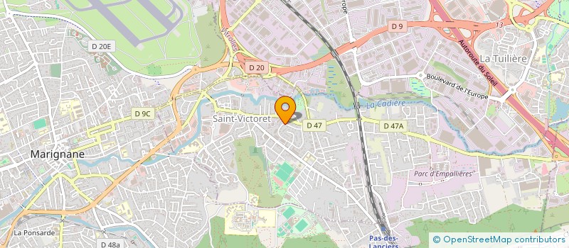 localisation de l'entreprise LA ROSE DES VENTS  SAINT-VICTORET