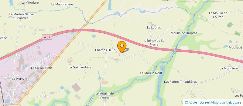 localisation de l'entreprise LA ROSE DES VENTS  CHEMILLE-EN-ANJOU