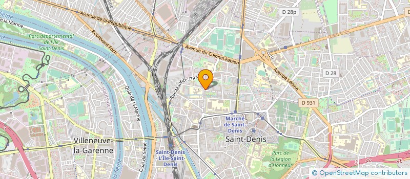 localisation de l'entreprise LA ROSE DES VENTS à SAINT-DENIS