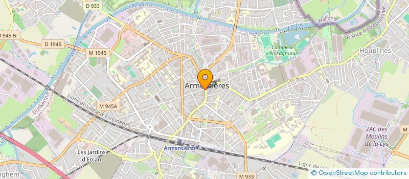 localisation de l'entreprise LA ROSE DES VENTS à ARMENTIERES