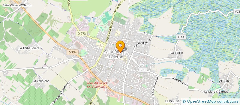 localisation de l'entreprise LA ROSE DES VENTS à SAINT-PIERRE-D'OLERON