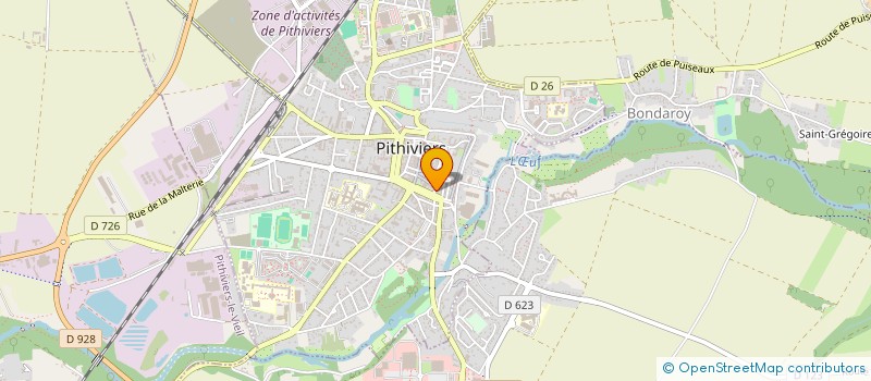 localisation de l'entreprise LA ROSE DES VENTS  PITHIVIERS