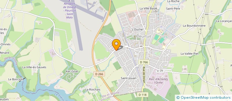 localisation de l'entreprise LA ROSE DES VENTS  PLEURTUIT