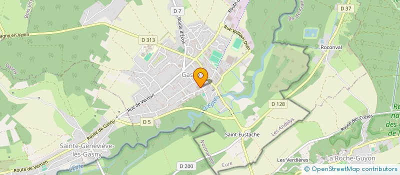 localisation de l'entreprise LA ROSE DES VENTS  LE PECQ