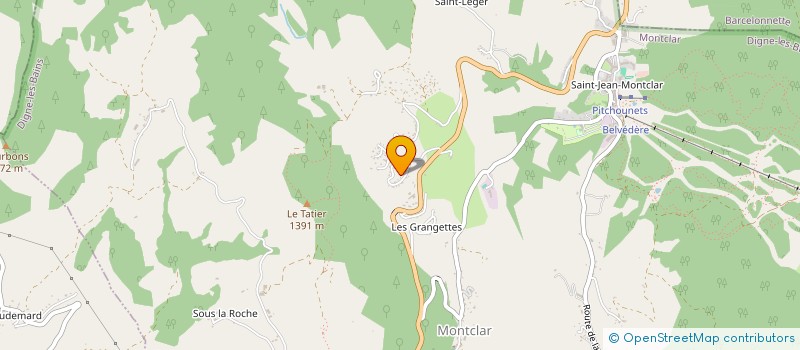 localisation de l'entreprise LA ROSE DES VENTS  MONTCLAR