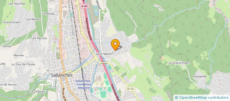 localisation de l'entreprise LA ROSE DES VENTS à SALLANCHES