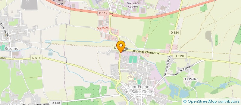 localisation de l'entreprise LA ROSE DES VENTS  SAINT-ETIENNE-DE-SAINT-GEOIRS