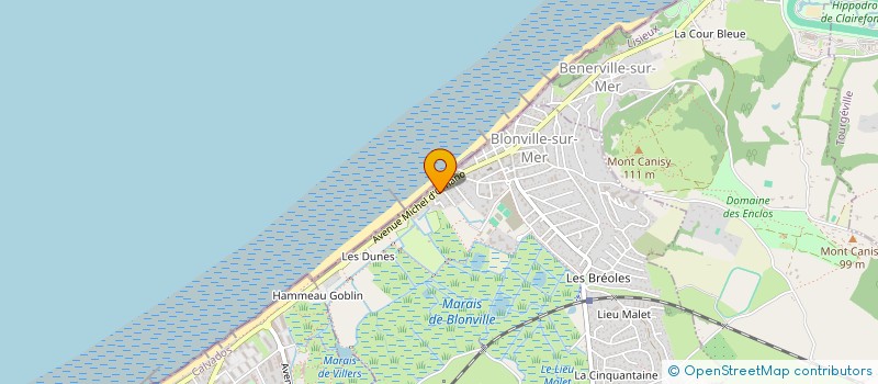 localisation de l'entreprise LA ROSE DES VENTS à BLONVILLE-SUR-MER