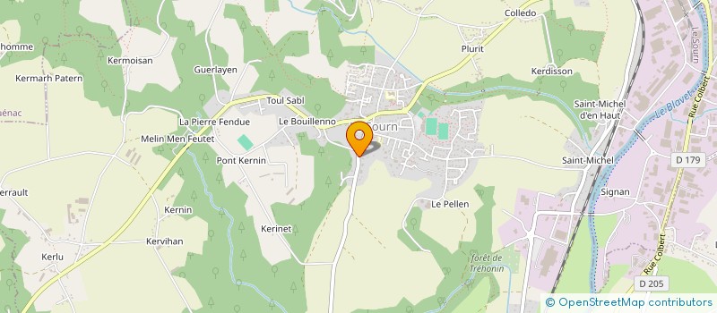 localisation de l'entreprise LA ROSE DES VENTS  LE SOURN