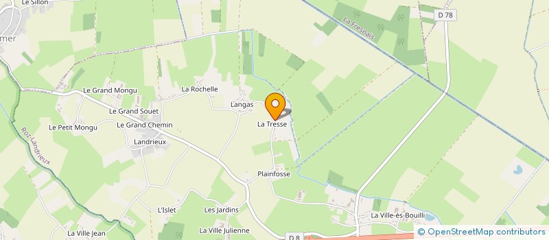 localisation de l'entreprise LA ROSE DES VENTS  ROZ-LANDRIEUX