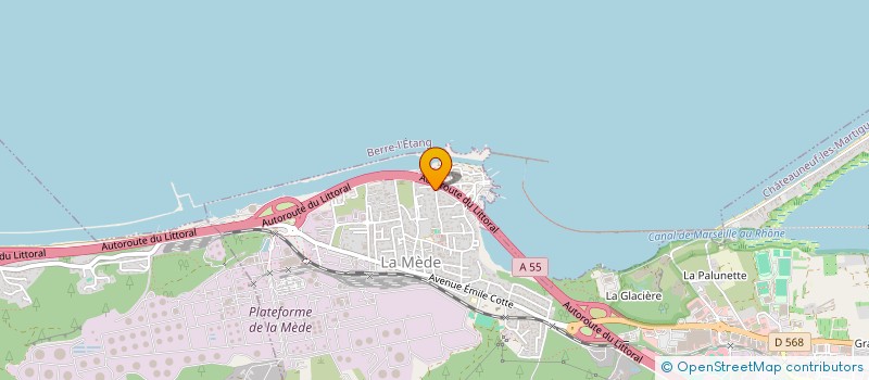 localisation de l'entreprise LA ROSE DES VENTS  CHATEAUNEUF-LES-MARTIGUES