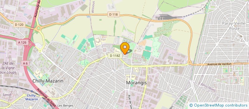 localisation de l'entreprise LA ROSE DES VENTS  MORANGIS