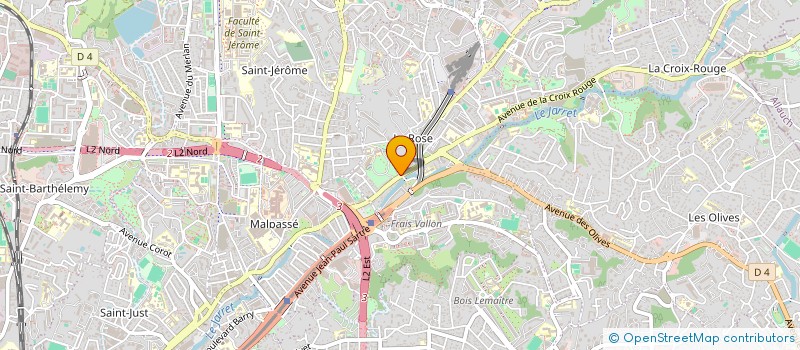 localisation de l'entreprise LA ROSE DES VIANDES à MARSEILLE