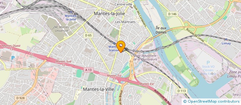 localisation de l'entreprise LA ROSE DES YVELINES à MANTES-LA-VILLE