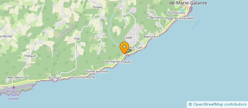 localisation de l'entreprise LA ROSE DU BRESIL  CAPESTERRE-DE-MARIE-GALANTE