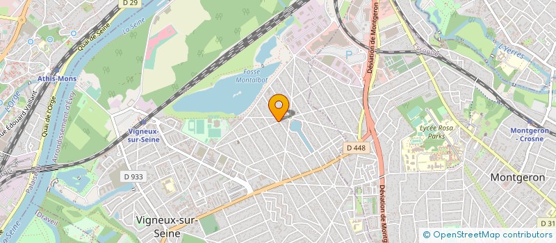 localisation de l'entreprise LA ROSE DU LAC à VIGNEUX-SUR-SEINE
