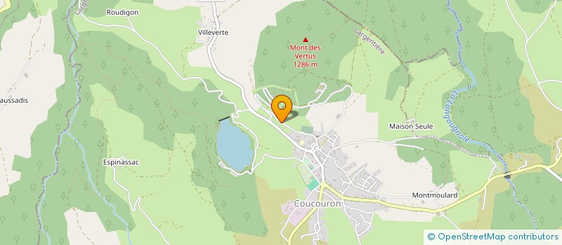 localisation de l'entreprise LA ROSE DU LAC  COUCOURON