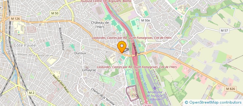 localisation de l'entreprise LA ROSE DU MIDI  TOULOUSE