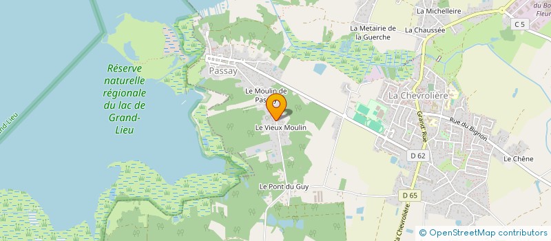 localisation de l'entreprise LA ROSE DU SABLE  LA CHEVROLIERE