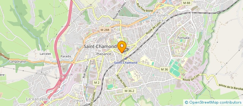 localisation de l'entreprise LA ROSE EN FETE  SAINT-CHAMOND