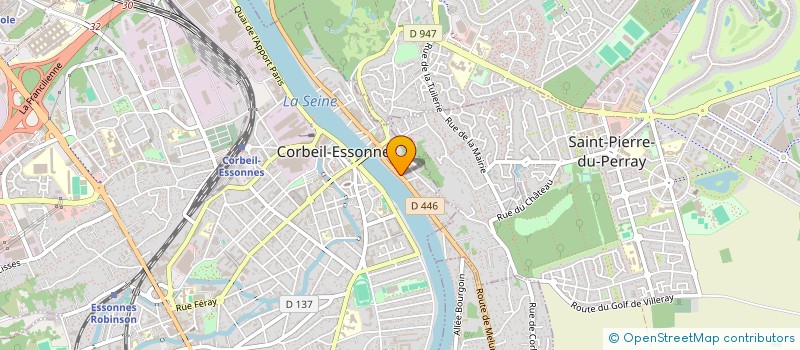localisation de l'entreprise LA ROSE ET LE CHARDON  CORBEIL-ESSONNES