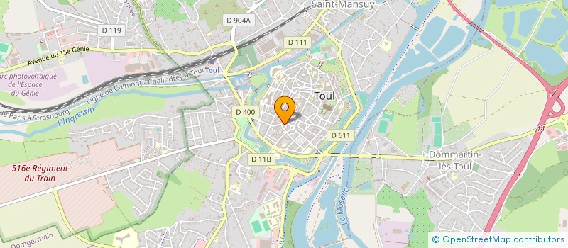 localisation de l'entreprise LA ROSE ET MOI à TOUL