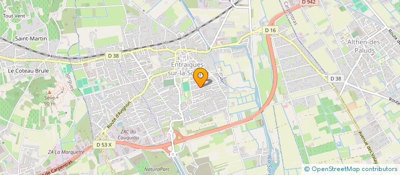 localisation de l'entreprise LA ROSE ETERNELLE  ENTRAIGUES-SUR-LA-SORGUE