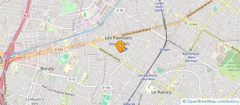 localisation de l'entreprise LA ROSE EVENT  LES PAVILLONS-SOUS-BOIS