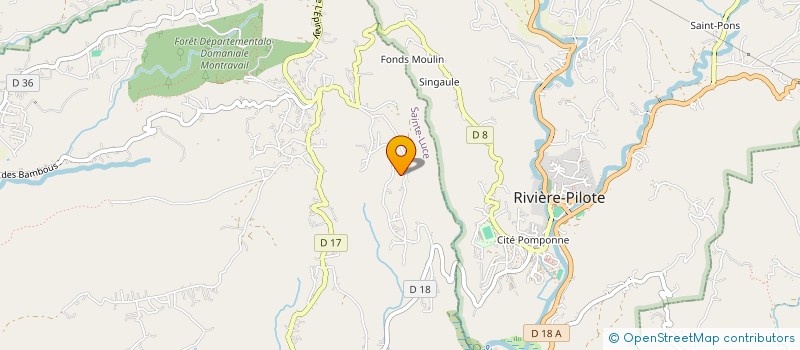 localisation de l'entreprise LA ROSE JULIE  SAINTE-LUCE