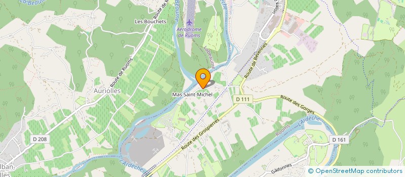 localisation de l'entreprise LA ROSE L'HAYE à RUOMS