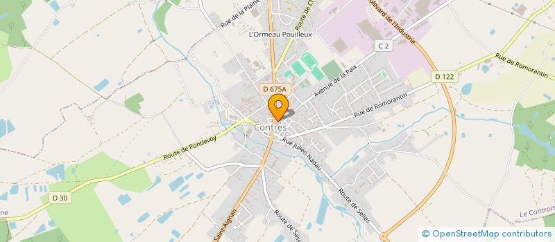 localisation de l'entreprise LA ROSE LECORDIER  LE CONTROIS-EN-SOLOGNE