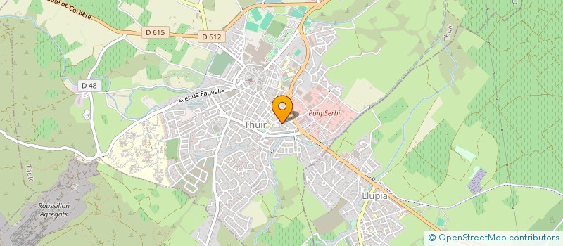 localisation de l'entreprise LA ROSE NOIRE  THUIR