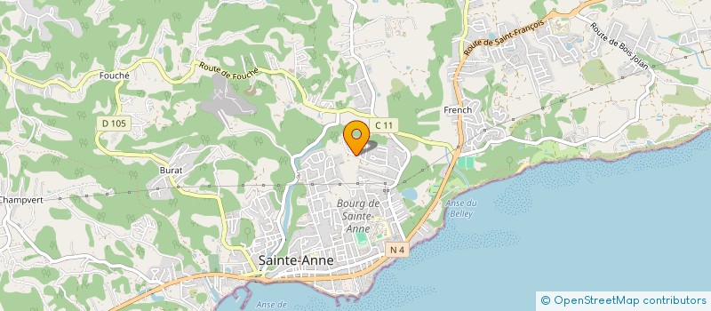 localisation de l'entreprise LA ROSE PORCELAINE  SAINTE-ANNE