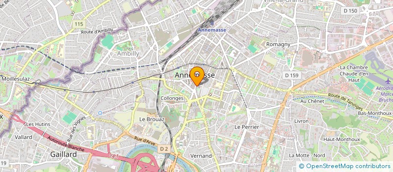 localisation de l'entreprise LA ROSE YOUSFI 1 à ANNEMASSE