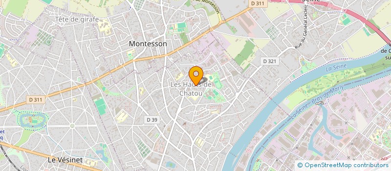 localisation de l'entreprise LA ROSEE à CHATOU
