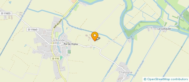 localisation de l'entreprise LA ROSEE  LA RONDE