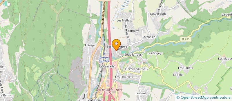 localisation de l'entreprise LA ROSEE DU COEUR  GRESY-SUR-AIX