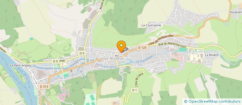 localisation de l'entreprise LA ROSELIERE à LES ANDELYS