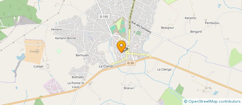 localisation de l'entreprise LA ROSELIERE  SURZUR