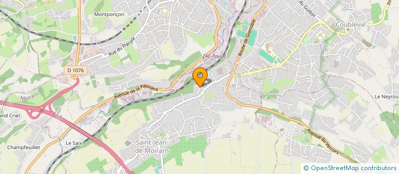 localisation de l'entreprise LA ROSELIERE  SAINT-JEAN-DE-MOIRANS