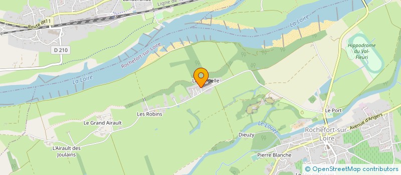 localisation de l'entreprise LA ROSELIERE  ROCHEFORT-SUR-LOIRE