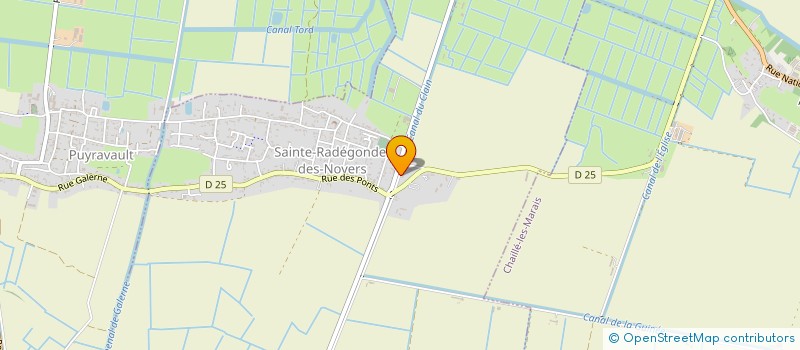 localisation de l'entreprise LA ROSELIERE  SAINTE-RADEGONDE-DES-NOYERS