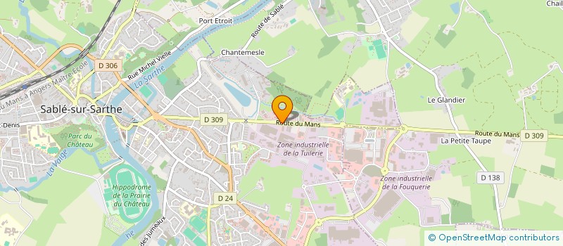 localisation de l'entreprise LA ROSELIERE  SABLE-SUR-SARTHE