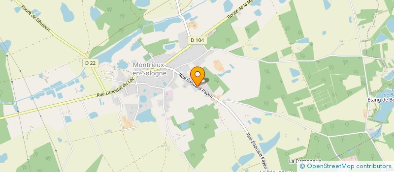 localisation de l'entreprise LA ROSELLERIE  MONTRIEUX-EN-SOLOGNE