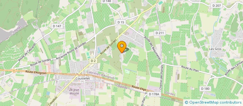 localisation de l'entreprise LA ROSENAUS EN FRANCE  CABRIERES-D'AVIGNON