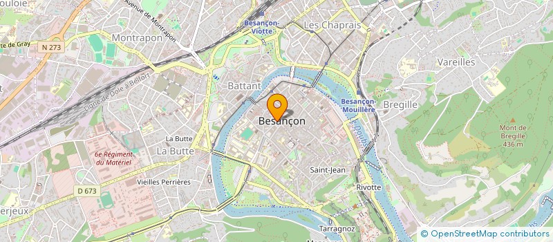 localisation de l'entreprise LA ROSERAIE à BESANCON