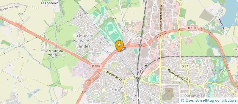 localisation de l'entreprise LA ROSERAIE  LA ROCHE-SUR-YON