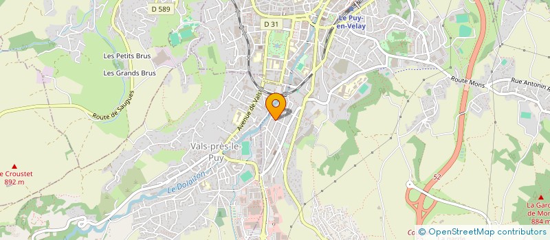 localisation de l'entreprise LA ROSERAIE  LE PUY-EN-VELAY